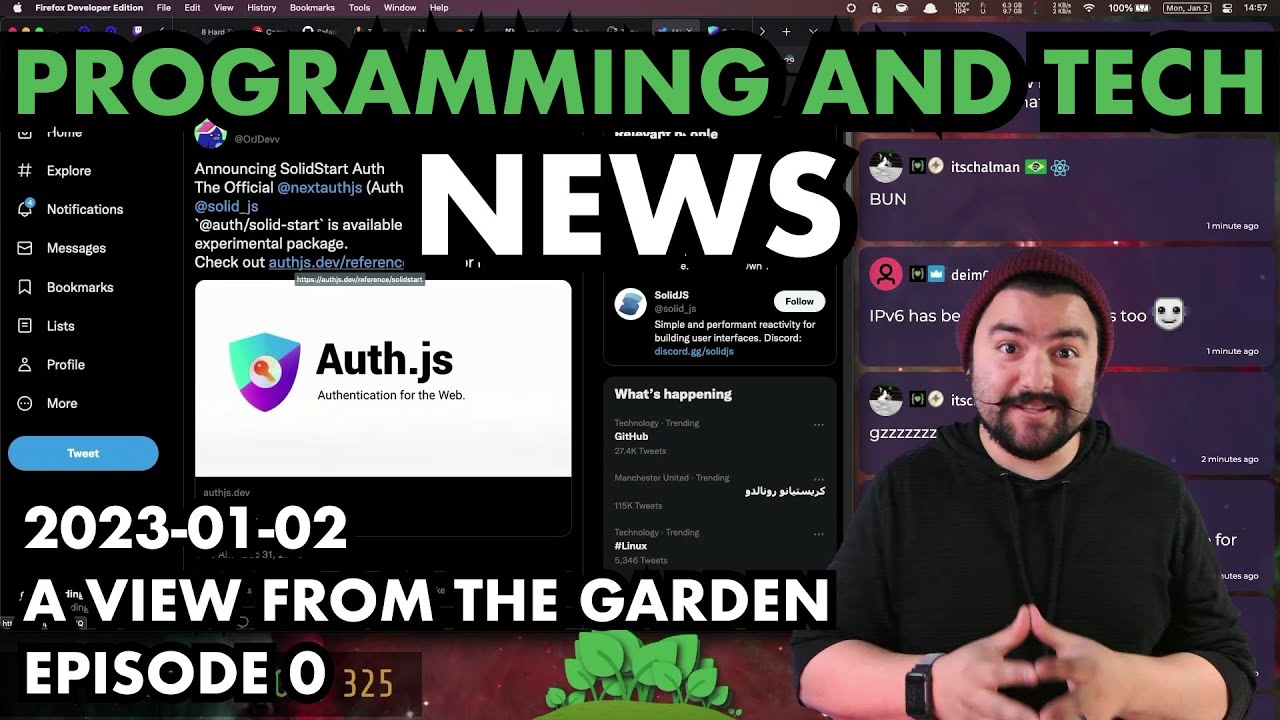 Programming and Tech News | 2023-01-02 | A View from the Garden – Episode 0